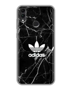 Чохол для Huawei Honor 8C з картинкою «Білий мармур Adidas»