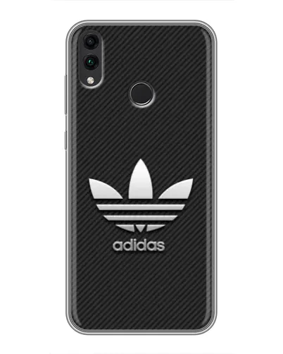 Чохол для Huawei Honor 8C з картинкою «Adidas Карбонова текстура» Чохол для Huawei Honor 8C з картинкою «Adidas Карбонова текстура»