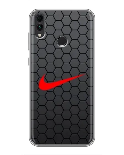 Чохол для Huawei Honor 8C з картинкою «Nike — карбонова сітка» Чохол для Huawei Honor 8C з картинкою «Nike — карбонова сітка»