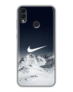 Чохол для Huawei Honor 8C з картинкою «Nike — зимові гори» Чохол для Huawei Honor 8C з картинкою «Nike — зимові гори»