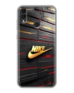 Чохол для Huawei Honor 8C з картинкою «Золотий Nike на металі» Чохол для Huawei Honor 8C з картинкою «Золотий Nike на металі»