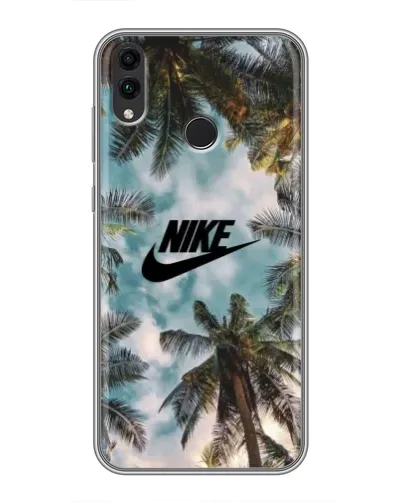 Чехол для Huawei Honor 8C с картинкой «Тропический принт Nike» Чехол для Huawei Honor 8C с картинкой «Тропический принт Nike»