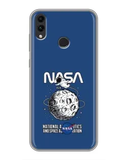 Чехол для Huawei Honor 8C с картинкой «NASA — лунная миссия» Чехол для Huawei Honor 8C с картинкой «NASA — лунная миссия»