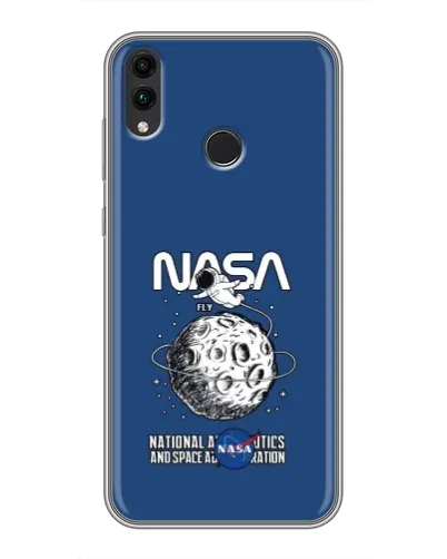 Чехол для Huawei Honor 8C с картинкой «NASA — лунная миссия»