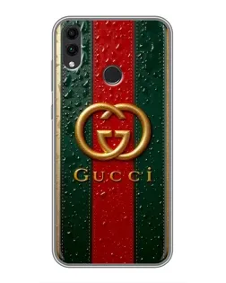 Чохол для Huawei Honor 8C з картинкою «Gucci — фірмова смуга та золото» Чохол для Huawei Honor 8C з картинкою «Gucci — фірмова смуга та золото»