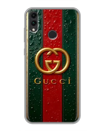 Чохол для Huawei Honor 8C з картинкою «Gucci — фірмова смуга та золото» Чохол для Huawei Honor 8C з картинкою «Gucci — фірмова смуга та золото»