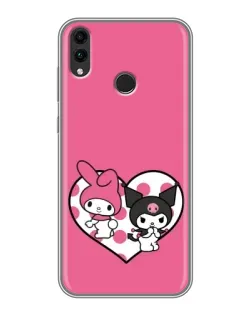 Чохол для Huawei Honor 8C з картинкою «Kuromi та My Melody»