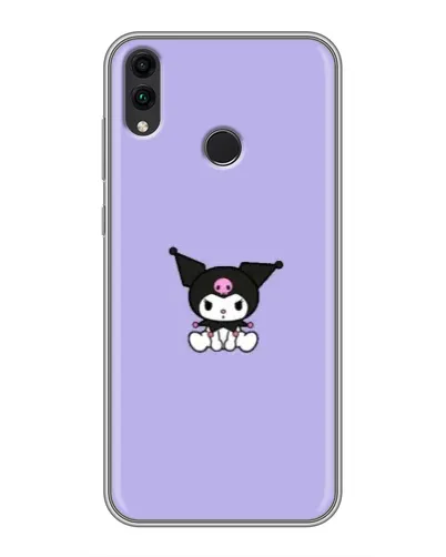 Чохол для Huawei Honor 8C з картинкою «Kuromi — фіолетовий мінімалізм»