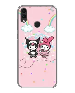 Чохол для Huawei Honor 8C з картинкою «My Melody та Kuromi»