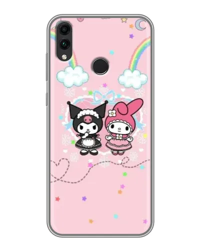 Чохол для Huawei Honor 8C з картинкою «My Melody та Kuromi»