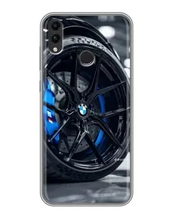 Чохол для Huawei Honor 8C з картинкою «Колесо BMW зблизька»