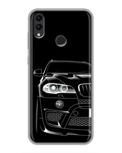 Чохол для Huawei Honor 8C з картинкою «Темний силует BMW»