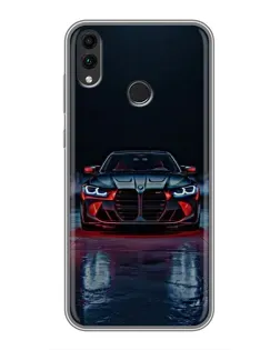 Чохол для Huawei Honor 8C з картинкою «BMW на мокрій дорозі»