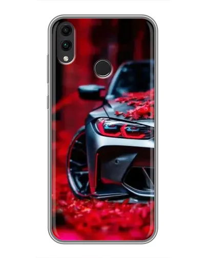 Чохол для Huawei Honor 8C з картинкою «Спортивна BMW та квіти» Чохол для Huawei Honor 8C з картинкою «Спортивна BMW та квіти»