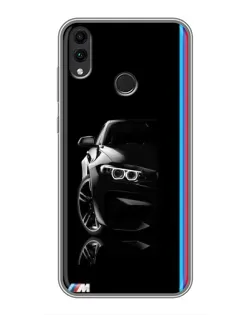 Чохол для Huawei Honor 8C з картинкою «Силует BMW в темряві»
