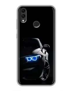 Чохол для Huawei Honor 8C з картинкою «BMW — нічний погляд»