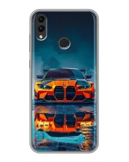 Чохол для Huawei Honor 8C з картинкою «BMW — золота емблема»