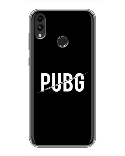 Чохол для Huawei Honor 8C з картинкою «PUBG — білий логотип» Чохол для Huawei Honor 8C з картинкою «PUBG — білий логотип»