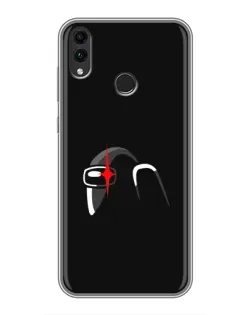 Чехол для Huawei Honor 8C с картинкой «Among Us шлем» Чехол для Huawei Honor 8C с картинкой «Among Us шлем»