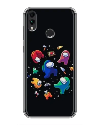 Чехол для Huawei Honor 8C с картинкой «Among Us космос» Чехол для Huawei Honor 8C с картинкой «Among Us космос»