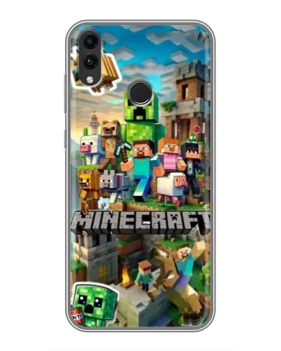 Чехол для Huawei Honor 8C с картинкой «Замок Minecraft» Чехол для Huawei Honor 8C с картинкой «Замок Minecraft»