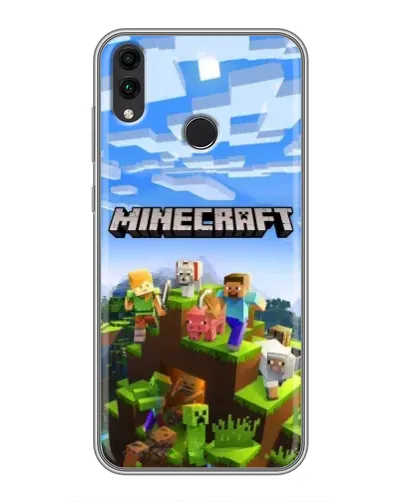 Чехол для Huawei Honor 8C с картинкой «Minecraft классический мир» Чехол для Huawei Honor 8C с картинкой «Minecraft классический мир»