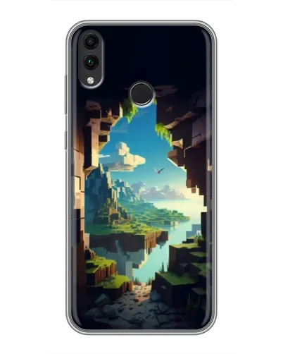 Чехол для Huawei Honor 8C с картинкой «Вид из пещеры» Чехол для Huawei Honor 8C с картинкой «Вид из пещеры»
