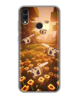 Чехол для Huawei Honor 8C с картинкой «Поле подсолнухов»