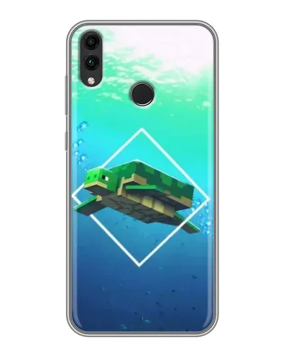 Чехол для Huawei Honor 8C с картинкой «Черепаха Minecraft» Чехол для Huawei Honor 8C с картинкой «Черепаха Minecraft»