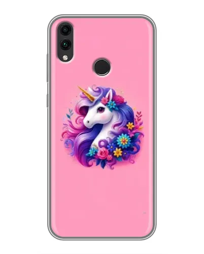 Чехол для Huawei Honor 8C с картинкой «Сказочный единорог»