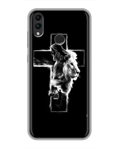Чехол для Huawei Honor 8C с картинкой «Сияющий крест Jesus» Чехол для Huawei Honor 8C с картинкой «Сияющий крест Jesus»