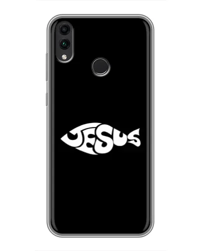 Чехол для Huawei Honor 8C с картинкой «Рыба Jesus» Чехол для Huawei Honor 8C с картинкой «Рыба Jesus»