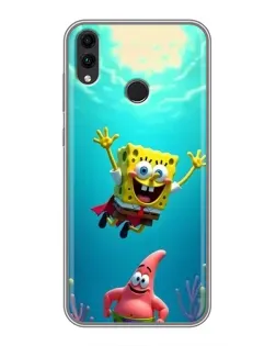 Чехол для Huawei Honor 8C с картинкой «Спанч Боб под водой» Чехол для Huawei Honor 8C с картинкой «Спанч Боб под водой»