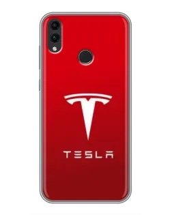 Чохол для Huawei Honor 8C з картинкою «Tesla Red Classic»