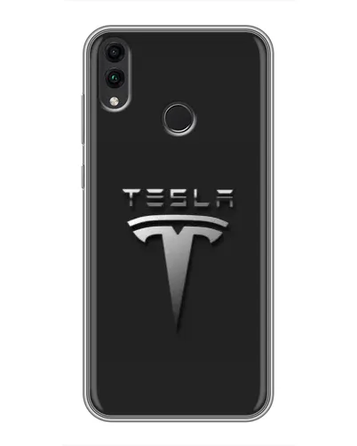 Чохол для Huawei Honor 8C з картинкою «Сталевий логотип Tesla» Чохол для Huawei Honor 8C з картинкою «Сталевий логотип Tesla»