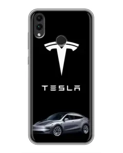 Чохол для Huawei Honor 8C з картинкою «Tesla Model Y»