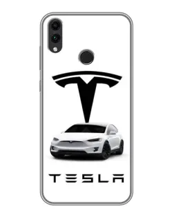 Чохол для Huawei Honor 8C з картинкою «Tesla White Style»