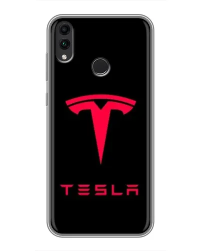 Чохол для Huawei Honor 8C з картинкою «Tesla Red Logo» Чохол для Huawei Honor 8C з картинкою «Tesla Red Logo»