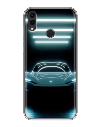 Чохол для Huawei Honor 8C з картинкою «Tesla в неоні» Чохол для Huawei Honor 8C з картинкою «Tesla в неоні»