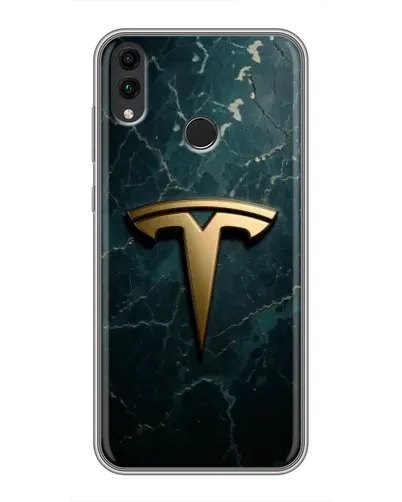 Чохол для Huawei Honor 8C з картинкою «Мармурова Tesla Gold» Чохол для Huawei Honor 8C з картинкою «Мармурова Tesla Gold»