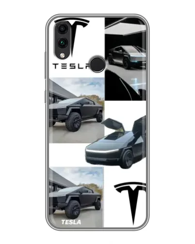 Чохол для Huawei Honor 8C з картинкою «Колаж Cybertruck Tesla» Чохол для Huawei Honor 8C з картинкою «Колаж Cybertruck Tesla»