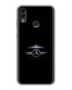 Чохол для Huawei Honor 8C з картинкою «Mercedes — абстрактні лінії»