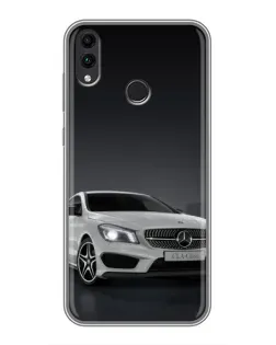 Чохол для Huawei Honor 8C з картинкою «Mercedes AMG GT Silver»