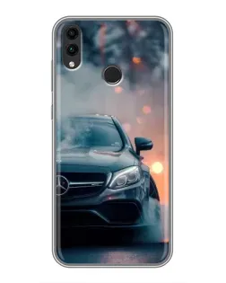 Чохол для Huawei Honor 8C з картинкою «Mercedes — нічне місто»