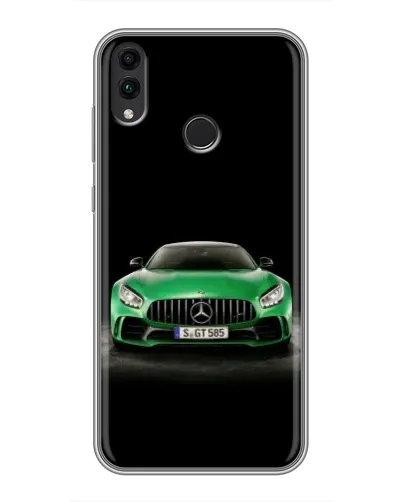 Чехол для Huawei Honor 8C с картинкой «Mercedes — неоновый лого» Чехол для Huawei Honor 8C с картинкой «Mercedes — неоновый лого»