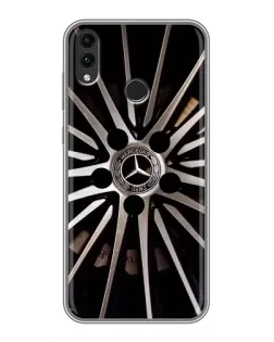 Чехол для Huawei Honor 8C с картинкой «Диск Mercedes»