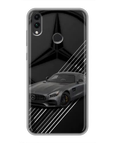 Чехол для Huawei Honor 8C с картинкой «Mercedes AMG — графика» Чехол для Huawei Honor 8C с картинкой «Mercedes AMG — графика»