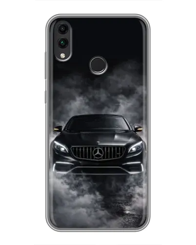 Чехол для Huawei Honor 8C с картинкой «Mercedes в дыму» Чехол для Huawei Honor 8C с картинкой «Mercedes в дыму»