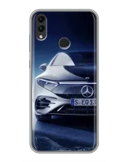 Чехол для Huawei Honor 8C с картинкой «Mercedes EQ — будущее»