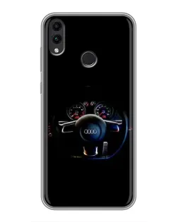 Чохол для Huawei Honor 8C з картинкою «Салон Audi — кермо»